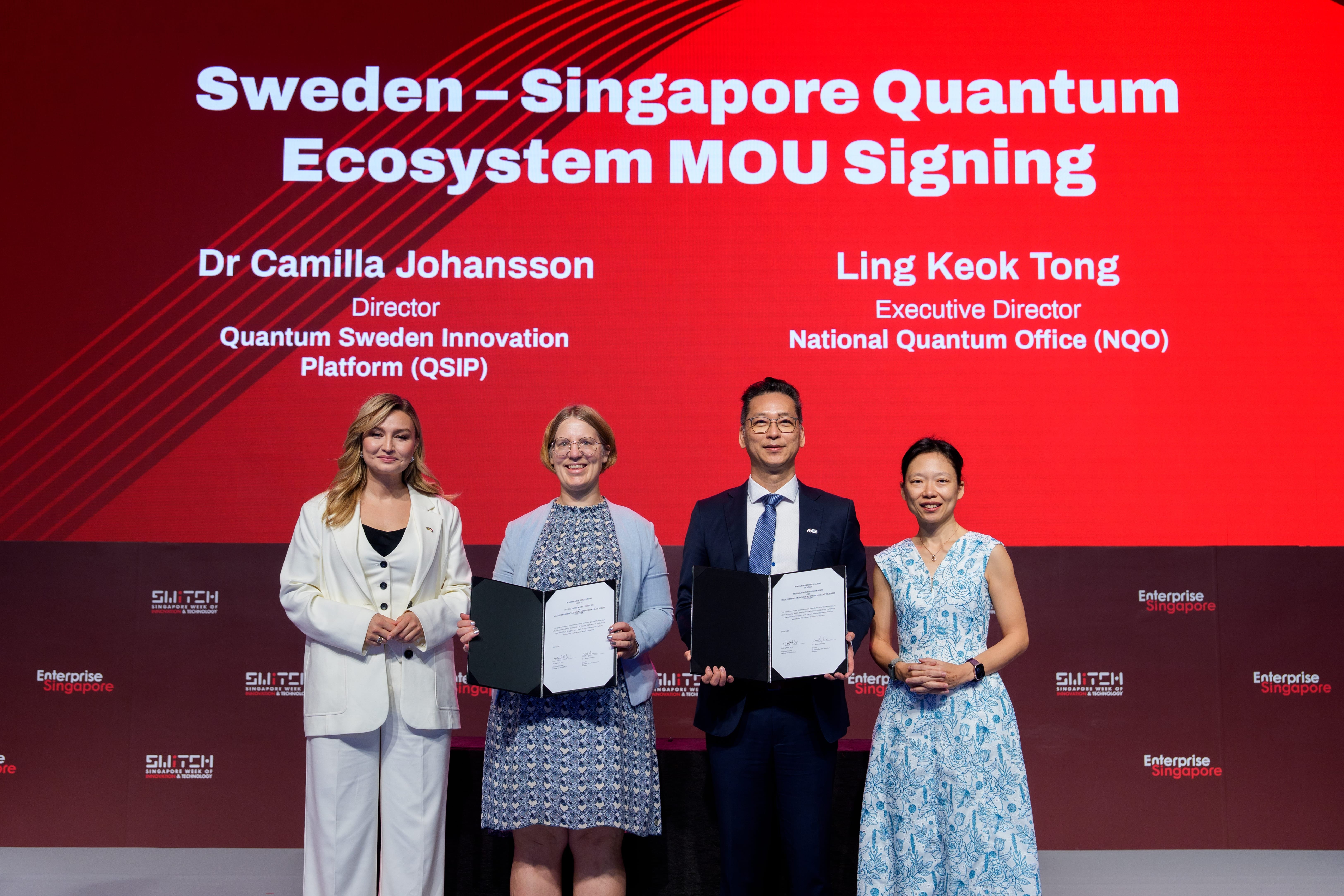 Sweden-Singapore MOU signing at SWITCH